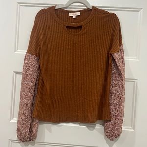 Rust Long Sleeve Top